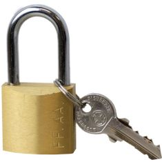 Italian Military Brass Lock and Keys, 3 Pack
