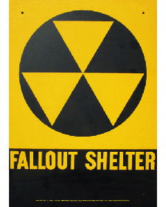Fallout Shelter Sign from Cold War Era